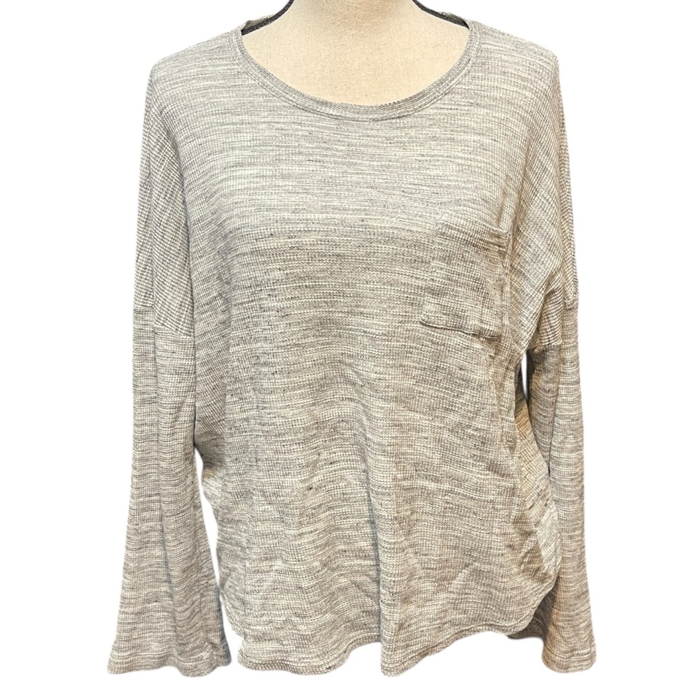 Madewell Long Sleeve Waffle Knit Pajama Top Shirt Women's Medium